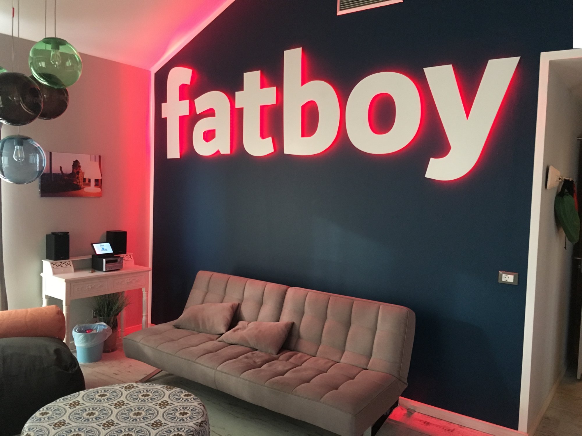 Fatboy Suite — custom lighting